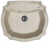 Мойка кухонная керамогранитная Florentina ЭМИЛИЯ 640 20.355.D0640.305 64*55 см. грей