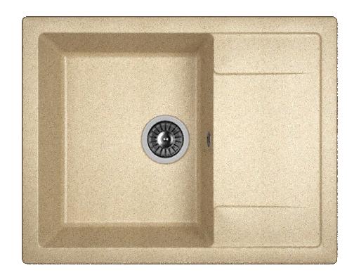 Мойка кухонная из литьевого мрамора Dr. Gans ТЕХНО 650 25.030.C0650.405 65*51 см. терра