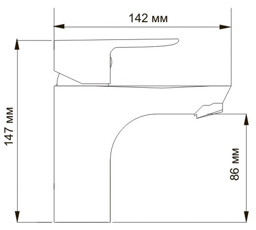 Смеситель WasserKRAFT LEINE 3503 для раковины 