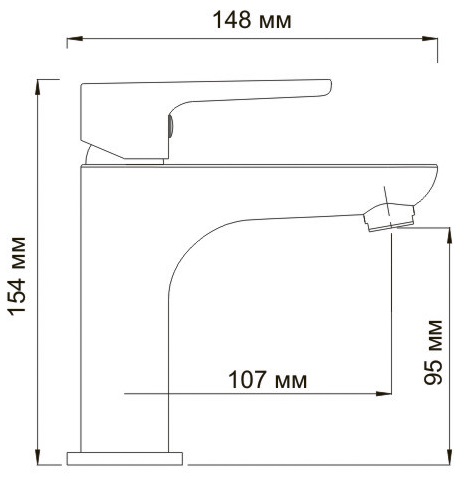 Смеситель WasserKRAFT LEINE 3504 для раковины 