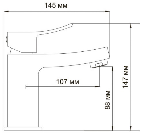 Смеситель WasserKRAFT ALLER 1064 для раковины  Смеситель WasserKRAFT ALLER 1064 для раковины