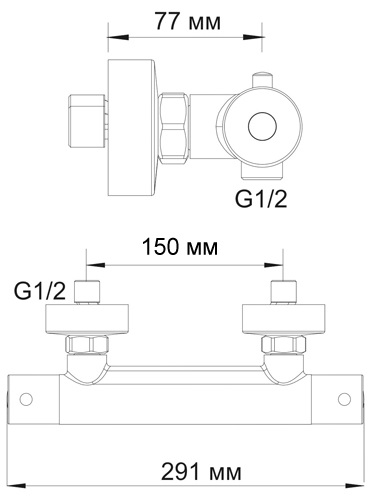 Смеситель WasserKRAFT BERKEL 4822 для душа 