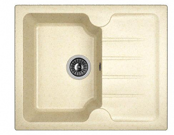 Мойка кухонная из литьевого мрамора Dr. Gans ЛОРА 620 25.020.A0620.403 62*51 см. латте