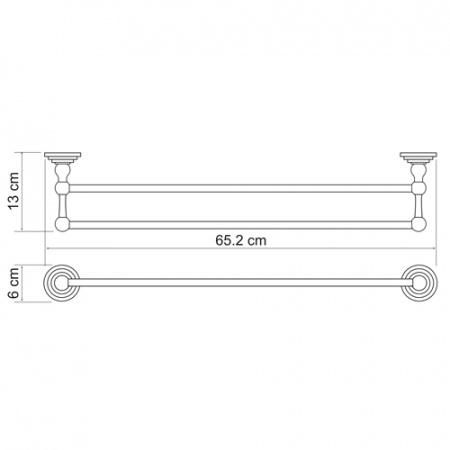 Полотенцедержатель WasserKRAFT ISAR K-7340  