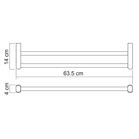 Полотенцедержатель WasserKRAFT BERKEL K-6840  