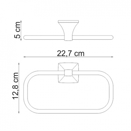 Полотенцедержатель WasserKRAFT WERN K-2560  