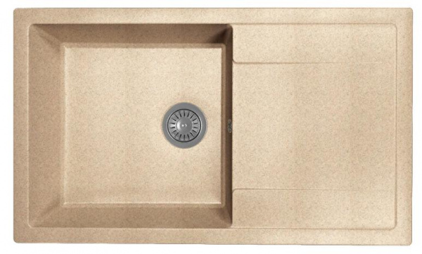 Мойка кухонная из литьевого мрамора Dr. Gans ТЕХНО 860 25.030.D0860.405 86*51 см. терра