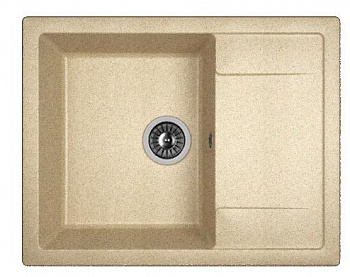 Мойка кухонная из литьевого мрамора Dr. Gans ТЕХНО 650 25.030.C0650.405 65*51 см. терра