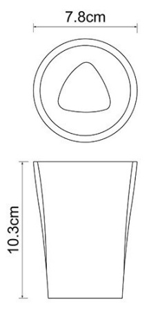 Стакан настольный WasserKRAFT OHRE K-37728  