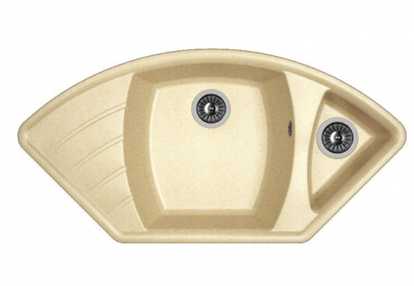 Мойка кухонная из литьевого мрамора Dr. Gans ГАБИ 25.050.E1015.402 101,5*51 см. дюна