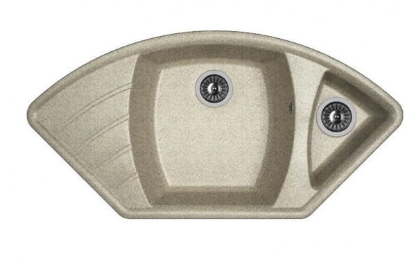 Мойка кухонная из литьевого мрамора Dr. Gans ГАБИ 25.050.E1015.408 101,5*51 см. серый