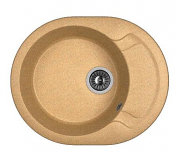 Мойка кухонная из литьевого мрамора Dr. Gans БЕРТА 580 25.040.B0580.406 58*47 см. терракота