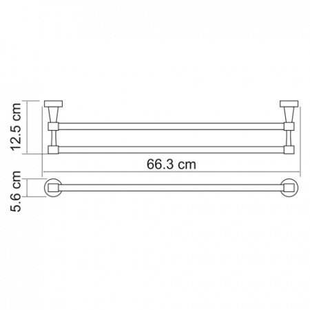 Полотенцедержатель WasserKRAFT ISEN K-4040  