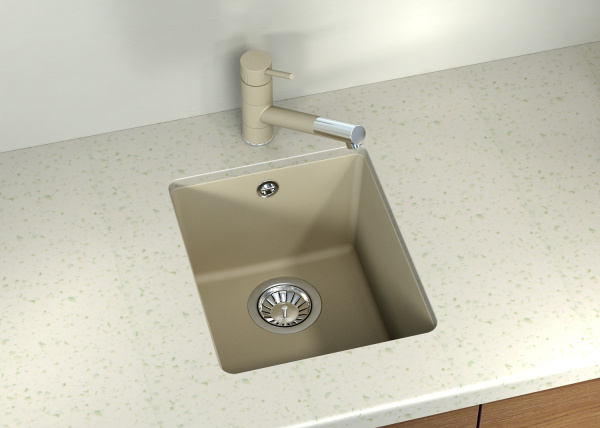 Мойка кухонная керамогранитная Florentina ВЕГА 300 22.305.A0300.303 34*42 см. мокко