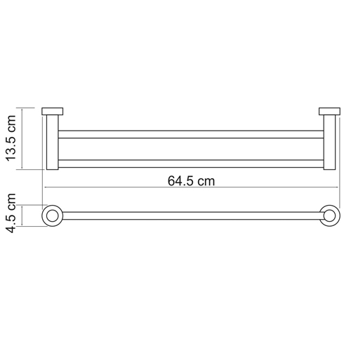 Полотенцедержатель WasserKRAFT DONAU K-9440  