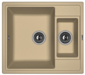 Мойка кухонная керамогранитная Florentina ЛИПСИ 580K 20.210.D0580.306 58*51 см. капучино