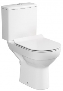 Унитаз-компакт Cersanit CITY NEW CLEAN ON S-KO-CIT011-3/5-COn-S-DL-w безободковый  Унитаз-компакт Cersanit CITY NEW CLEAN ON S-KO-CIT011-3/5-COn-S-DL-w безободковый