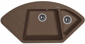 Мойка кухонная керамогранитная Florentina ВЕСТА 20.285.E1005.303 100,6*51 см. мокко