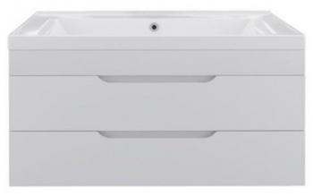 Тумба под раковину навесная Mirsant QUADRO  100 см.  Тумба под раковину навесная Mirsant QUADRO  100 см.