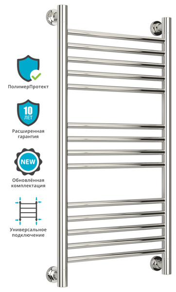 Полотенцесушитель водяной Сунержа БОГЕМА+ 00-0220-8040 800х400 