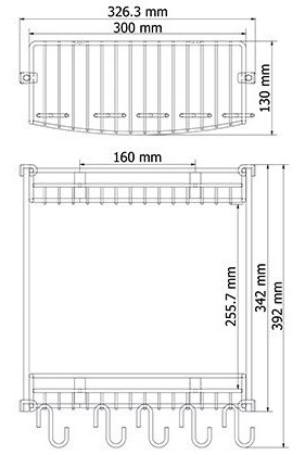 Полка WasserKRAFT  K-1422   Полка WasserKRAFT  K-1422
