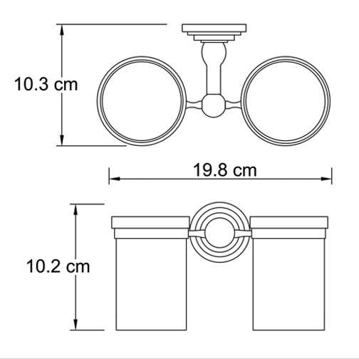 Стакан навесной WasserKRAFT ISAR K-7328D   Стакан навесной WasserKRAFT ISAR K-7328D