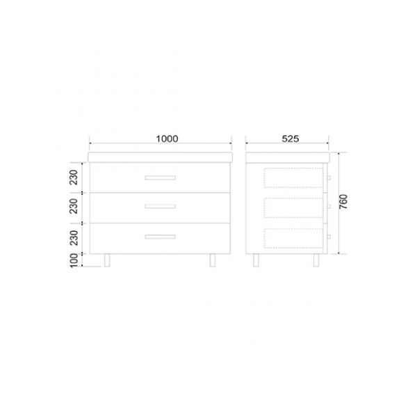 Тумба под раковину Mirsant FUJI  100 см.  Тумба под раковину Mirsant FUJI  100 см.
