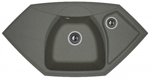 Мойка кухонная керамогранитная Florentina САРДИНИЯ 20.150.D0980.102 97,5*51 см. черный