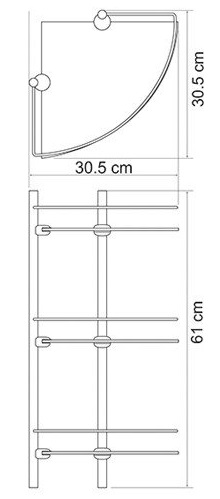 Полка WasserKRAFT LEINE K-3133  