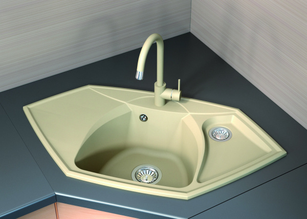 Мойка кухонная керамогранитная Florentina САРДИНИЯ 20.150.D0980.305 97,5*51 см. грей