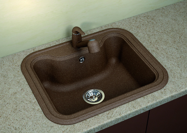 Мойка кухонная керамогранитная Florentina КРИТ 630 20.110.D0630.305 63*51 см. грей