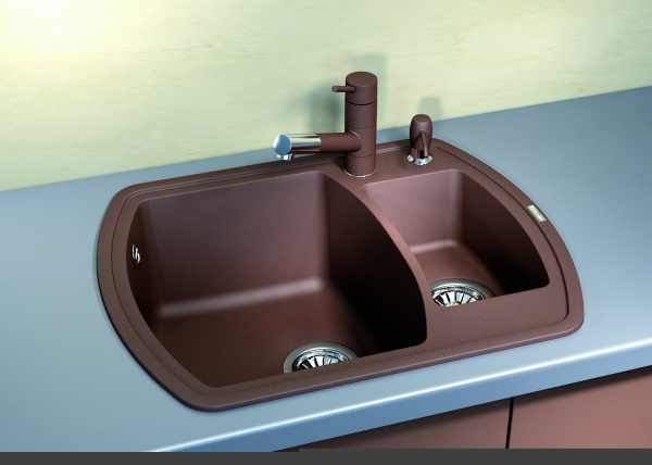 Мойка кухонная керамогранитная Florentina НИРЕ 630K 20.220.D0630.102 63*51 см. черный