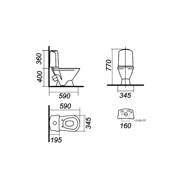Унитаз-компакт Sanita luxe CLASSIC CSCSLCC01060611   Унитаз-компакт Sanita luxe CLASSIC CSCSLCC01060611