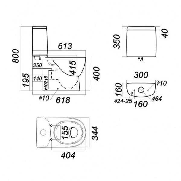 Унитаз-компакт Sanita luxe FEST FSTSLCC01040622   Унитаз-компакт Sanita luxe FEST FSTSLCC01040622
