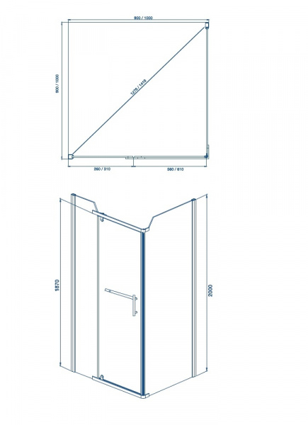 Душевой уголок Mirsant ARENA SQUARE  90x90 см.  Душевой уголок Mirsant ARENA SQUARE  90x90 см.