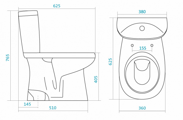 Унитаз-компакт Santek АНИМО 1.WH30.2.133   Унитаз-компакт Santek АНИМО 1.WH30.2.133