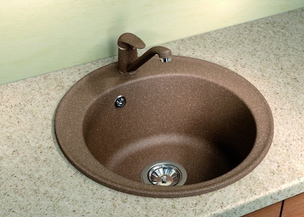 Мойка кухонная керамогранитная Florentina НИКОСИЯ 20.135.B0510.104 51*51 см. бежевый