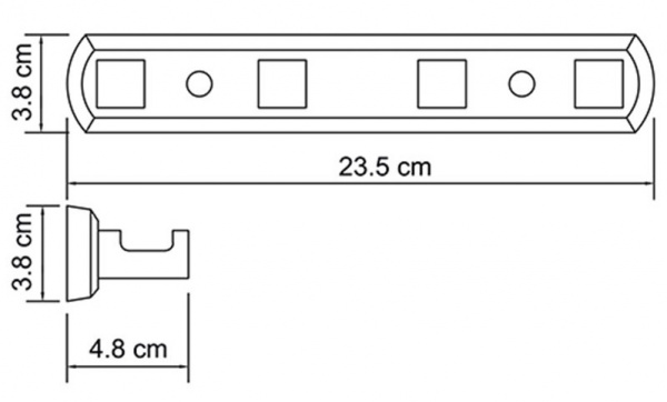 Крючок четверной WasserKRAFT LIPPE K-6574   Крючок четверной WasserKRAFT LIPPE K-6574