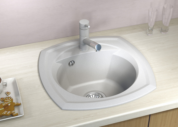 Мойка кухонная керамогранитная Florentina КОРСИКА 20.105.B0510.105 51*51 см. коричневый