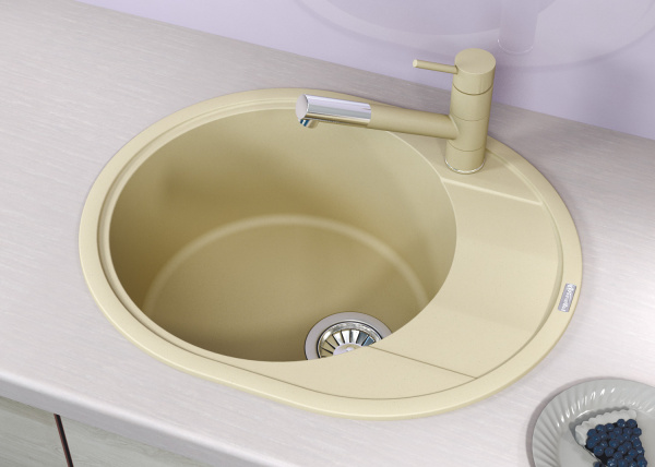 Мойка кухонная керамогранитная Florentina РОДОС 580 20.240.B0580.102 58*47 см. черный