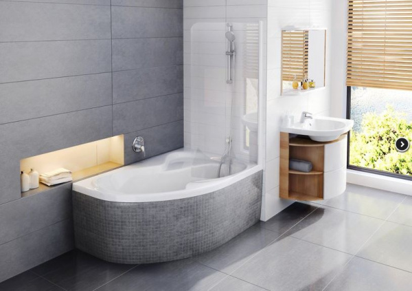 Ванна акриловая Ravak ROSA II CL210P0000 160x105 см. правая 